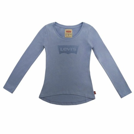 Maglia a Maniche Lunghe per Bambini Levi's Fille Blu Acciaio di Levi's, Maglie a manica lunga - Rif: S64122353, Prezzo: 26,68...