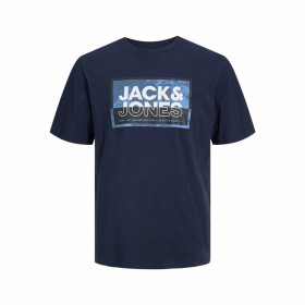 Maglia a Maniche Corte Uomo Jack & Jones logan Azzurro Uomo di Jack & Jones, T-shirt - Rif: S64122377, Prezzo: 7,74 €, Sconto: %