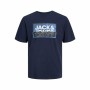 T-shirt à manches courtes homme Jack & Jones logan Bleu Homme de Jack & Jones, T-shirts - Réf : S64122377, Prix : 7,74 €, Rem...