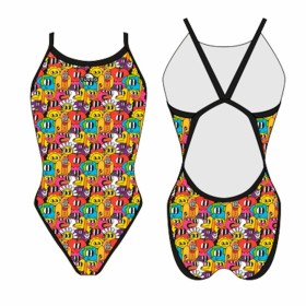 Women’s Bathing Costume Turbo 'Revolution' Fun-Comic Yellow by Turbo, Swimwear - Ref: S64122527, Price: 0,00 €, Discount: %