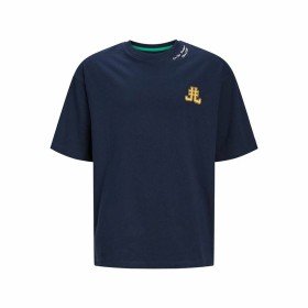 Camiseta de Manga Corta Infantil Jack & Jones Jorcole Back Print Azul marino de Jack & Jones, Camisetas de manga corta - Ref:...