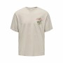 T-shirt à manches courtes homme Only & Sons Onsdisney Life Rlx Beige de Only & Sons, T-shirts de sport - Réf : S64122969, Pri...