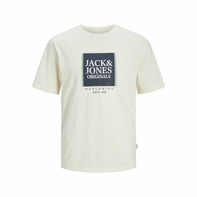 Camisola de Manga Curta Homem Jack & Jones Lafayette Box Bege de Jack & Jones, Camisolas desportivas - Ref: S64123215, Preço:...