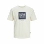 Camisola de Manga Curta Homem Jack & Jones Lafayette Box Bege de Jack & Jones, Camisolas desportivas - Ref: S64123215, Preço:...