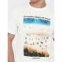 T-shirt à manches courtes homme Only & Sons Onskolton Reg Beach Blanc de Only & Sons, T-shirts de sport - Réf : S64123727, Pr...