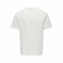 T-shirt à manches courtes homme Only & Sons Onskolton Reg Beach Blanc de Only & Sons, T-shirts de sport - Réf : S64123727, Pr...