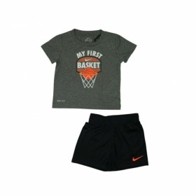 Completo Sportivo per Bambini Nike My First Basket Nero Grigio 2 Pezzi di Nike, Completi sportivi - Rif: S64123781, Prezzo: 3...