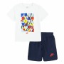 Completo Sportivo per Bambini Nike Nsw Add Ft Short Azzurro Bianco Multicolore 2 Pezzi di Nike, Completi sportivi - Rif: S641...