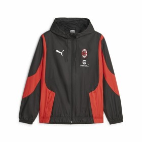 Chaqueta Deportiva para Hombre Puma Ac Milan Prematch Negro Rojo de Puma, Ropa de abrigo - Ref: S64123832, Precio: 86,07 €, D...