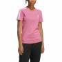 Camiseta de Manga Corta Mujer Adidas 3 stripes Rosa de Adidas, Mujer - Ref: S64126811, Precio: 18,21 €, Descuento: %