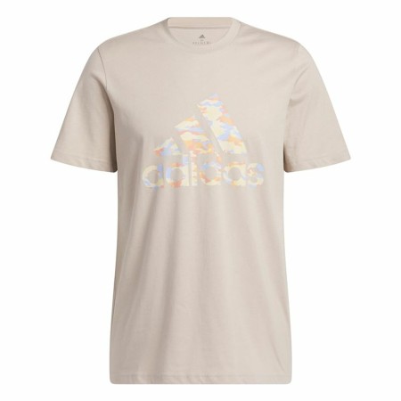 Men’s Short Sleeve T-Shirt Adidas Beige Camouflage by Adidas, T-Shirts - Ref: S64126820, Price: 26,10 €, Discount: %