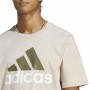 T-shirt à manches courtes homme Adidas Essentials Beige de Adidas, T-shirts - Réf : S64126821, Prix : 20,91 €, Remise : %