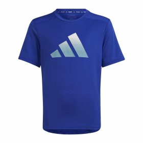 Camiseta de Manga Corta Infantil Adidas Icons Aeroready Azul de Adidas, Niño - Ref: S64126844, Precio: 22,49 €, Descuento: %