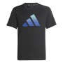 Maglia a Maniche Corte per Bambini Adidas Icons Nero | Tienda24 - Global Online Shop Tienda24.eu