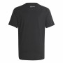 Maglia a Maniche Corte per Bambini Adidas Icons Nero | Tienda24 - Global Online Shop Tienda24.eu