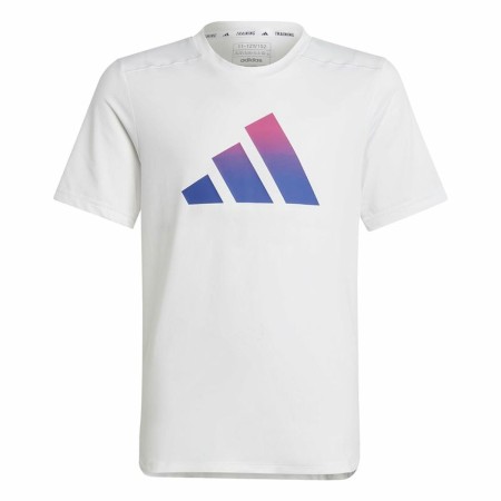 Child's Short Sleeve T-Shirt Adidas Train Icons White by Adidas, Boys - Ref: S64126848, Price: 19,78 €, Discount: %