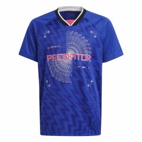 T-Shirt de Futebol para Crianças Adidas Predator Azul Adidas - 1