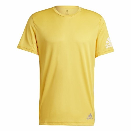 Camiseta de Manga Corta Hombre Adidas Run It Amarillo de Adidas, Hombre - Ref: S64126856, Precio: 26,10 €, Descuento: %