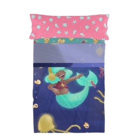 Juego de Sábanas HappyFriday Mr Fox Happy Mermaid Multicolor Cama de 105 2 Piezas de HappyFriday, Sábanas y fundas de almohad...