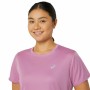 Camisola de Manga Curta Mulher Asics Core Rosa Claro de Asics, Mulher - Ref: S64126880, Preço: 19,72 €, Desconto: %