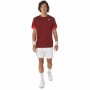 Camisola de Manga Curta Homem Asics Court Vermelho Escuro Ténis | Tienda24 - Global Online Shop Tienda24.eu