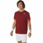 Camisola de Manga Curta Homem Asics Court Vermelho Escuro Ténis | Tienda24 - Global Online Shop Tienda24.eu