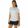 Camiseta Deportiva de Manga Corta Asics Court Blanco Mujer Tenis de Asics, Mujer - Ref: S64126883, Precio: 28,98 €, Descuento: %