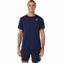 Camisola de Manga Curta Homem Asics Court Azul Marinho Ténis de Asics, Homem - Ref: S64126884, Preço: 33,12 €, Desconto: %