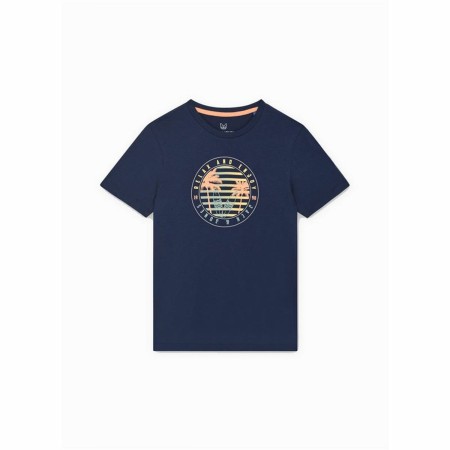 Camiseta de Manga Corta Infantil Jack & Jones Jjsummer Smu Vibe Tee Azul marino de Jack & Jones, Camisetas de manga corta - R...