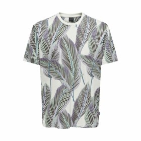 Men’s Short Sleeve T-Shirt Only & Sons Onskobe Reg Banana Leaf Blue White by Only & Sons, T-Shirts - Ref: S64126908, Price: 1...