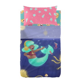 Conjunto de Lençóis HappyFriday Mr Fox Happy Mermaid Multicolor Berço de Bebé 2 Peças de HappyFriday, Roupa de cama para berç...