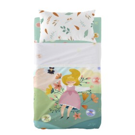 Jeu de draps HappyFriday Mr Fox Dreaming Multicouleur Lit de bébé 2 Pièces de HappyFriday, Linge de lit pour berceaux - Réf :...