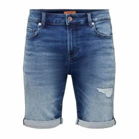 Shorts di Jeans per Uomo Only & Sons Onsply Dark Mid Blue Azzurro di Only & Sons, Pantaloncini - Rif: S64127243, Prezzo: 25,1...