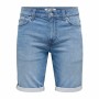 Shorts di Jeans per Uomo Only & Sons Onsply 8584 Blue Denim Azzurro di Only & Sons, Pantaloncini - Rif: S64127246, Prezzo: 21...