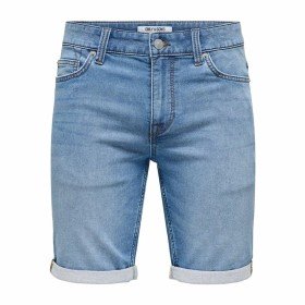 Pantalones Cortos Vaqueros para Hombre Only & Sons Onsply 8584 Blue Denim Azul de Only & Sons, Pantalones cortos - Ref: S6412...