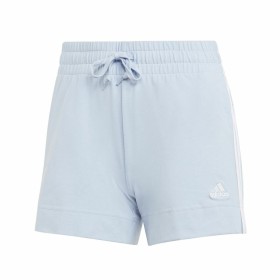 Calções de Desporto para Mulher Adidas 3 Stripes Sj Azul Claro de Adidas, Mulher - Ref: S64127302, Preço: 0,00 €, Desconto: %