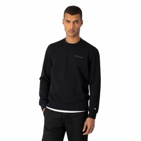 Felpa con Cappuccio Uomo Champion Crewneck Bianco Nero di Champion, Uomo - Rif: S64127342, Prezzo: 47,35 €, Sconto: %