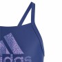 Costume da Bagno Bambina Adidas Big Logo Azzurro | Tienda24 - Global Online Shop Tienda24.eu