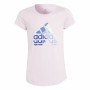 Maglia a Maniche Corte per Bambini Adidas Graphic Rosa di Adidas, T-shirt - Rif: S64127689, Prezzo: 20,88 €, Sconto: %