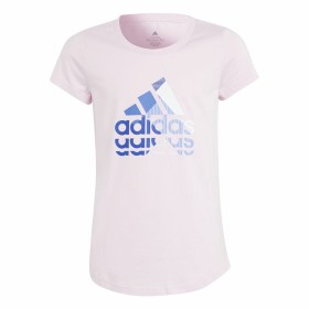 Camisola de Manga Curta Infantil Adidas Graphic Cor de Rosa de Adidas, Camisolas de manga curta - Ref: S64127689, Preço: 20,8...