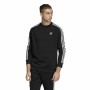 Men’s Sweatshirt without Hood Adidas 3 Stripes Black by Adidas, Sweatshirts - Ref: S64127734, Price: 42,63 €, Discount: %