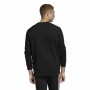 Men’s Sweatshirt without Hood Adidas 3 Stripes Black by Adidas, Sweatshirts - Ref: S64127734, Price: 42,63 €, Discount: %