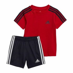 Completo Sportivo per Bambini Adidas 3 Stripes Rosso di Adidas, Completi sportivi - Rif: S64127736, Prezzo: 23,72 €, Sconto: %