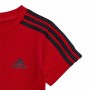 Conjunto Desportivo para Crianças Adidas 3 Stripes Vermelho de Adidas, Conjuntos desportivos - Ref: S64127736, Preço: 23,72 €...