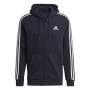 Polar com Capuz Homem Adidas 3 Stripes Azul escuro | Tienda24 - Global Online Shop Tienda24.eu