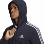 Men’s Hoodie Adidas 3 Stripes Dark blue | Tienda24 - Global Online Shop Tienda24.eu