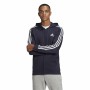 Polar com Capuz Homem Adidas 3 Stripes Azul escuro | Tienda24 - Global Online Shop Tienda24.eu