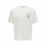 Camiseta de Manga Corta Hombre Only & Sons Onslooney Rlx Blanco | Tienda24 - Global Online Shop Tienda24.eu