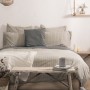 Housse de Couette HappyFriday Basic Oxford Beige 220 x 220 cm de HappyFriday, Couettes et housses de couette - Réf : D1613024...