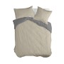 Housse de Couette HappyFriday Basic Oxford Beige 260 x 220 cm de HappyFriday, Couettes et housses de couette - Réf : D1613026...